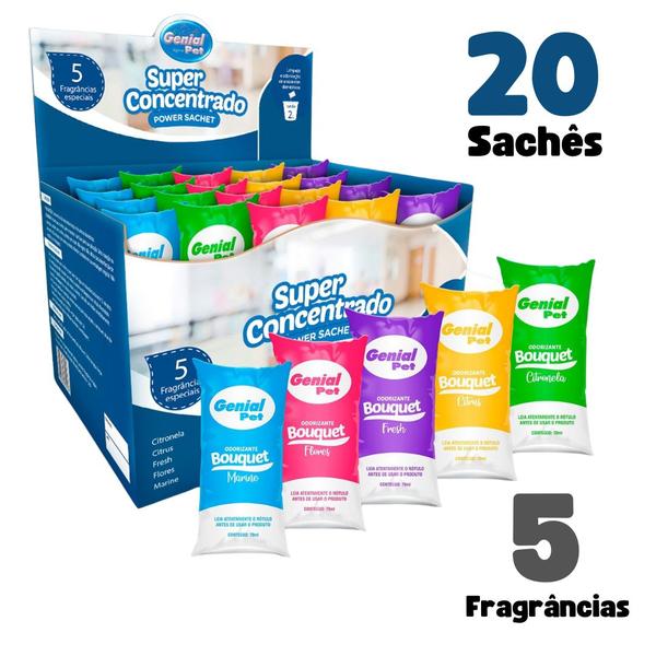 Imagem de Desinfetante Super Concentrado Display 20 Unidades Sachê 70ml