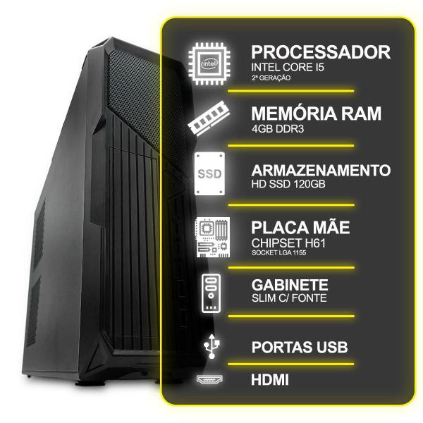 Imagem de Desktop Slim Intel Core I5 4Gb SSD 120Gb USB/Vga/Hdmi/Lan