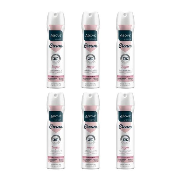 Imagem de Desodorante Aero Above 150Ml Women Cream Sugar - Kit Com 6Un