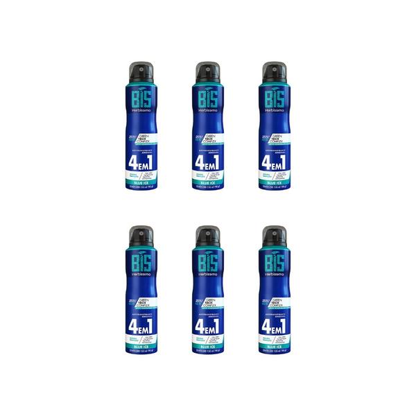 Imagem de Desodorante Aero Herbíssimo Blue Ice 150ml-Kit C/6un