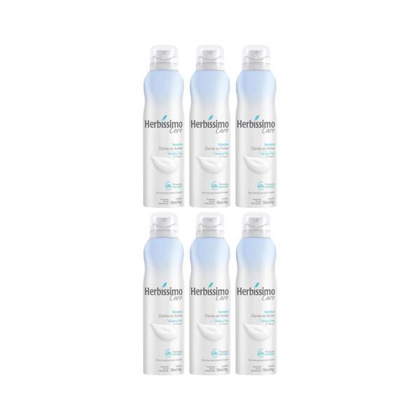 Imagem de Desodorante Aero Herbíssimo Care Sensitive 150Ml - Kit C/6Un