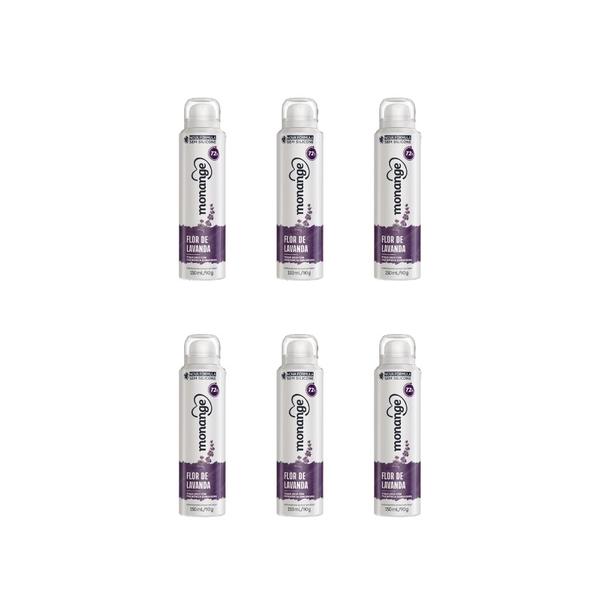 Imagem de Desodorante Aero Monange 150ml  Flor de Lavanda - Kit C/6un