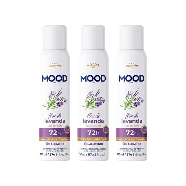 Imagem de Desodorante Aero Mood 150ml Flor de Lavanda - Kit C/3un