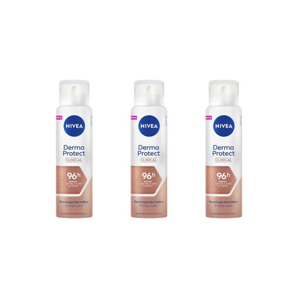 Imagem de Desodorante Aero Nivea 150ml Fem Clinic Derma Prot-Kit C/3un