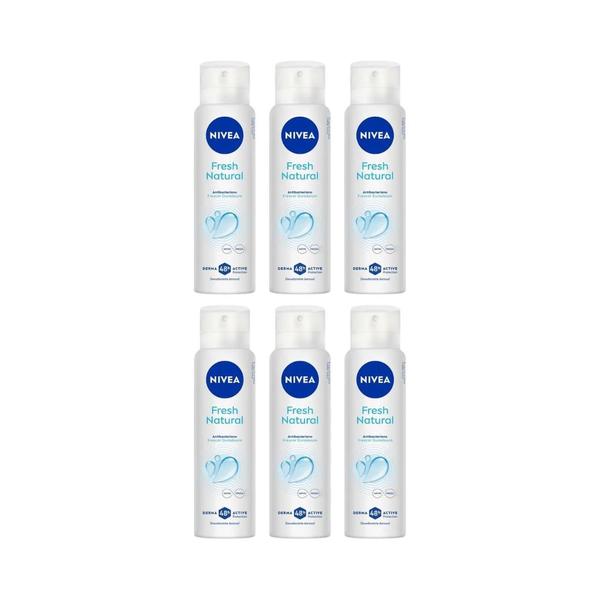 Imagem de Desodorante Aero Nivea 150ml Fem Fresh Natural - Kit C/ 6un