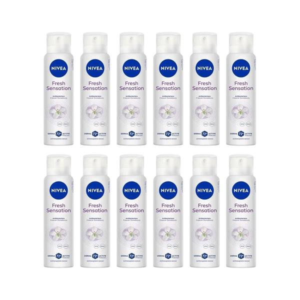 Imagem de Desodorante Aero Nivea 150ml Fem Fresh Sensation-Kit C/12un