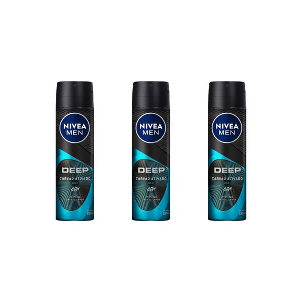 Imagem de Desodorante Aero Nivea 150ml Masc Dp Crv Atv Beat-Kit C/3un