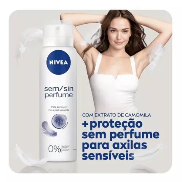 Imagem de Desodorante Aero Nivea 150ml Sem Perfume Sensitive Pure