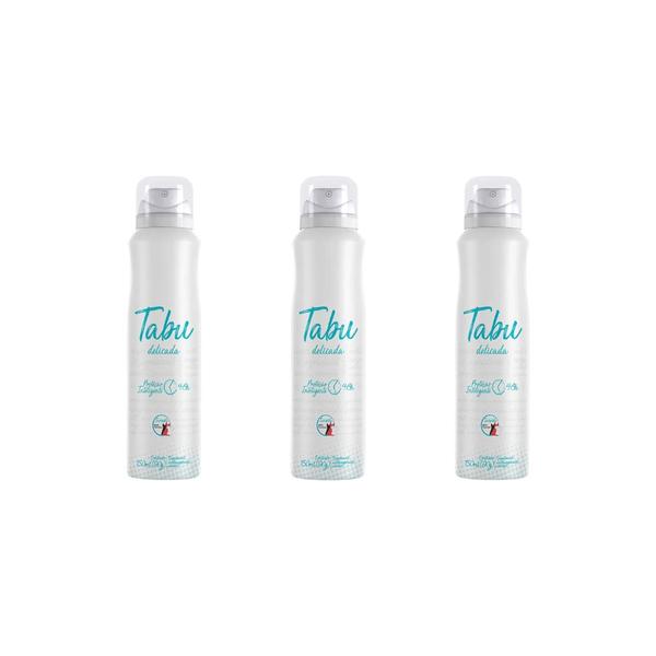 Imagem de Desodorante Aero Tabu 150ml Delicada - Kit C/ 3un