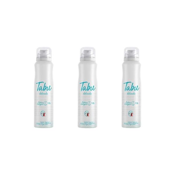 Imagem de Desodorante Aero Tabu 150Ml Delicada - Kit Com 3Un