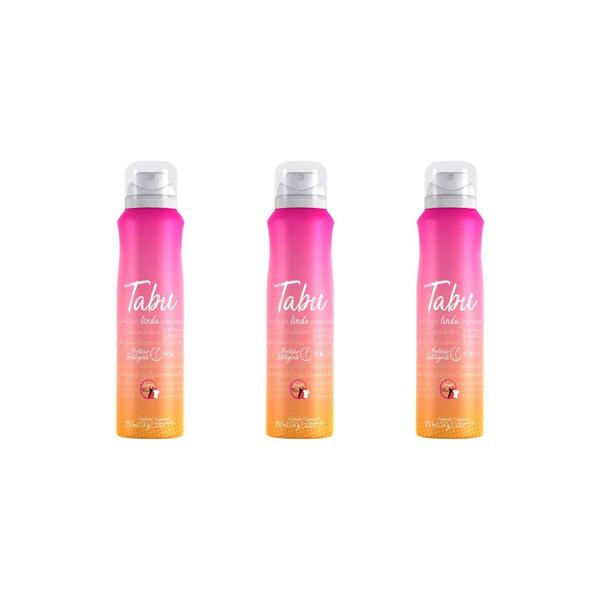 Imagem de Desodorante Aero Tabu 150ml Linda - Kit C/ 3un