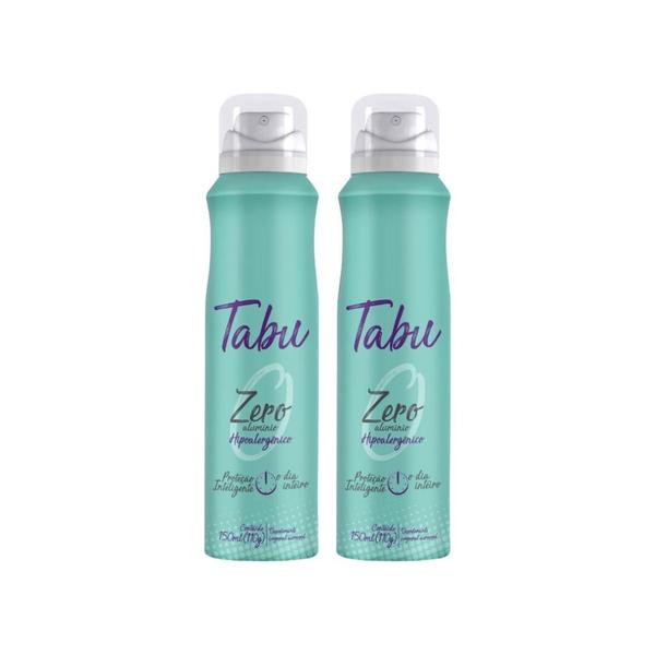 Imagem de Desodorante Aero Tabu Antitr Zero Aluminio 150Ml- Kit C/2Un