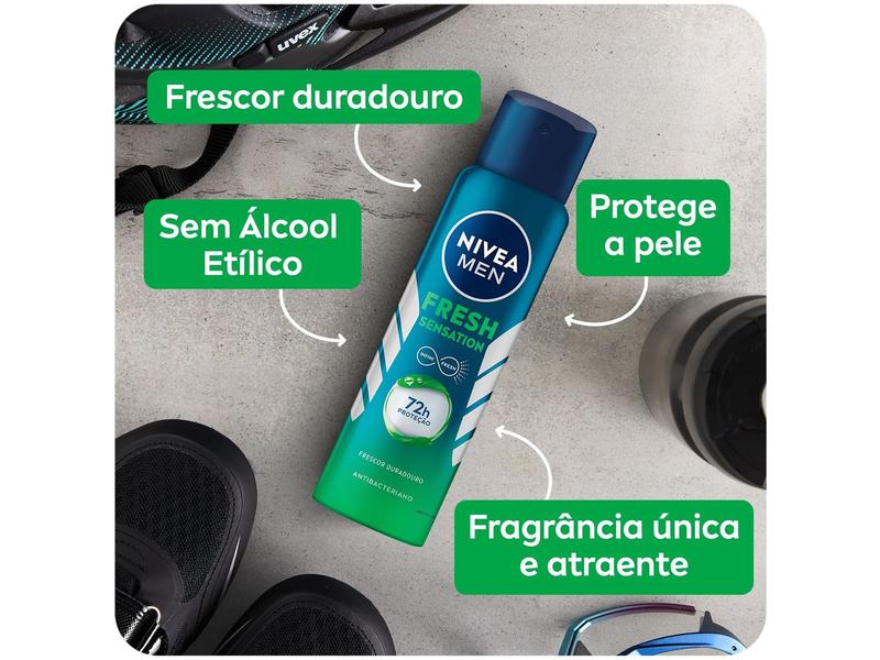 Imagem de Desodorante Aerosol Antitranspirante Nivea Men Fresh Sensation Masculino 72 horas 150ml