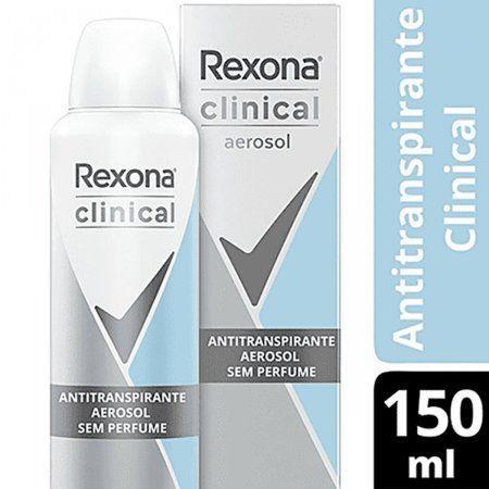 Imagem de Desodorante Aerosol Antitranspirante Rexona Clinical Sem Perfume 91g