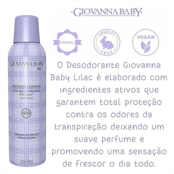 Imagem de Desodorante Aerosol Giovanna Baby Lilac 150ml