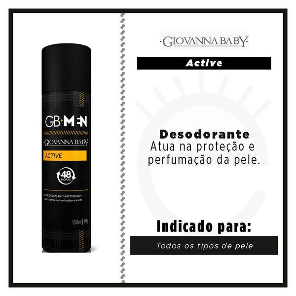 Imagem de Desodorante Aerosol Giovanna Baby Masculino - GB Men Active