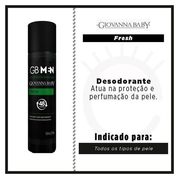 Imagem de Desodorante Aerosol Giovanna Baby Masculino - GB Men Fresh