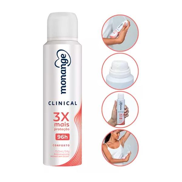 Imagem de Desodorante Aerosol Monange Clinical Conforto 150ml