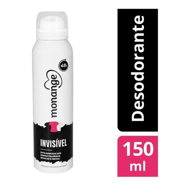 Imagem de Desodorante Aerosol Monange Invisível 150ml C/2