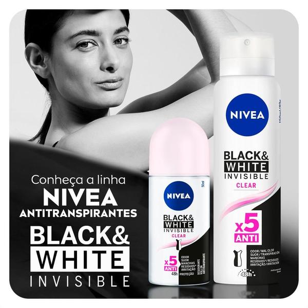 Imagem de Desodorante Aerosol NIVEA Feminino - Deo Invisible for Black & White