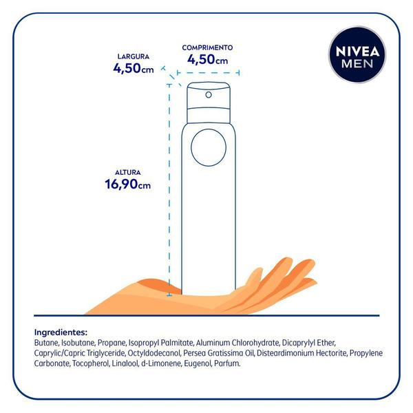 Imagem de Desodorante Aerosol Nivea Fresh Sensation Masculino 150ml