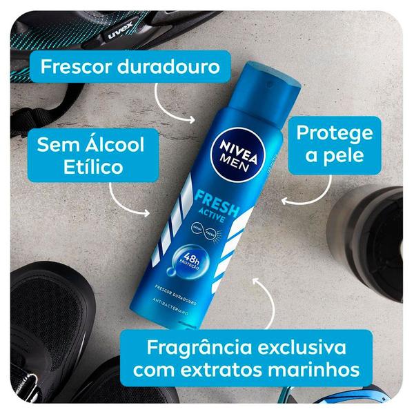 Imagem de Desodorante Aerosol Nivea Men Fresh Active 150ml