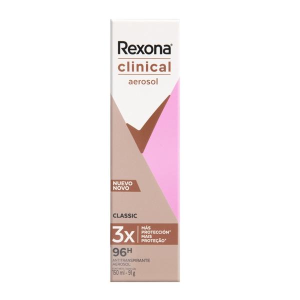 Imagem de Desodorante Aerosol Rexona Clinical Classic 150ml