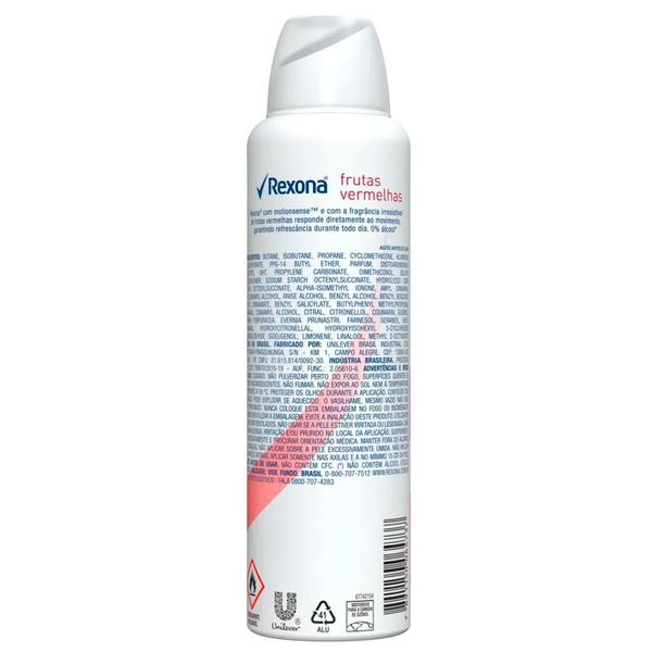 Imagem de Desodorante Aerosol Rexona Frutas Vermelhas 150ml