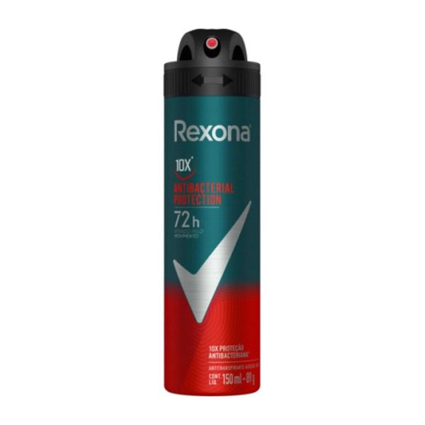 Imagem de Desodorante Aerosol Rexona Men Antibacterial 150ml