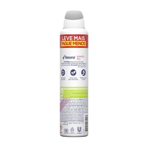 Imagem de Desodorante Aerosol Rexona Powder Dry 250ml Leve mais Pague menos