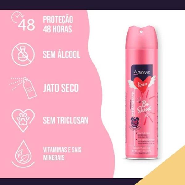 Imagem de Desodorante Aerosol Teen Be Sweet 48horas 15ml  Above