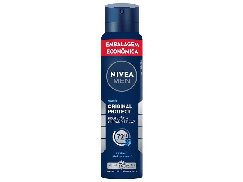 Imagem de Desodorante Aerossol Antitranspirante Nivea Men Original Protect Masculino 48 horas 200ml