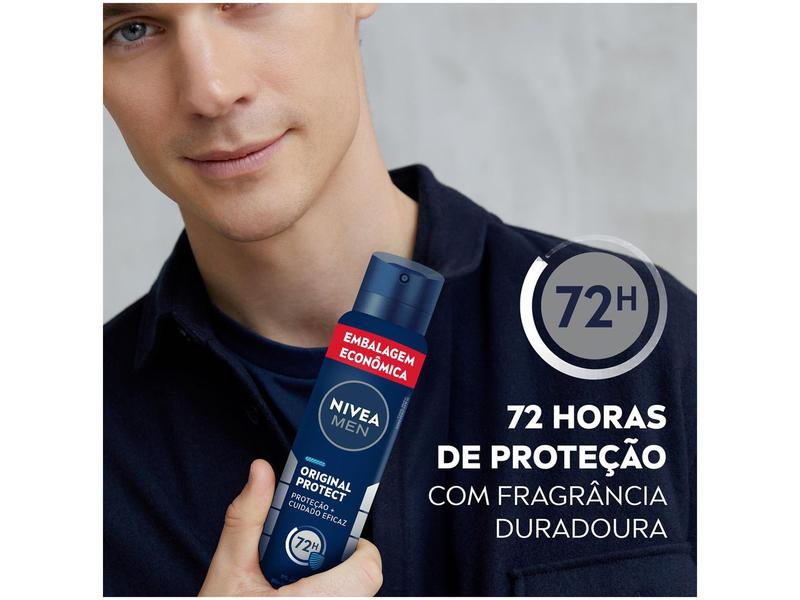 Imagem de Desodorante Aerossol Antitranspirante Nivea Men Original Protect Masculino 48 horas 200ml