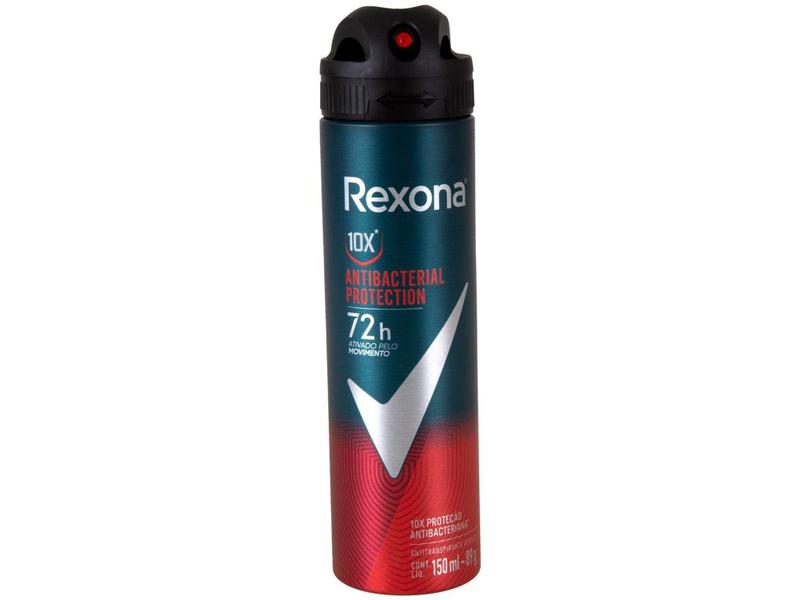 Imagem de Desodorante Aerossol Antitranspirante Rexona - Antibacterial Protection Masculino 150ml