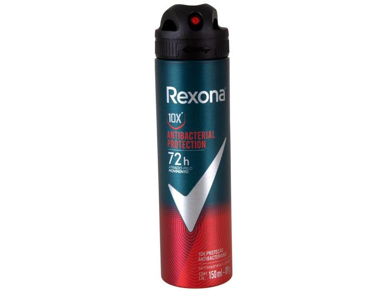 Imagem de Desodorante Aerossol Antitranspirante Rexona - Antibacterial Protection Masculino 150ml