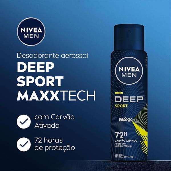 Imagem de Desodorante Aerossol Nivea Men Deep Sport 150ml