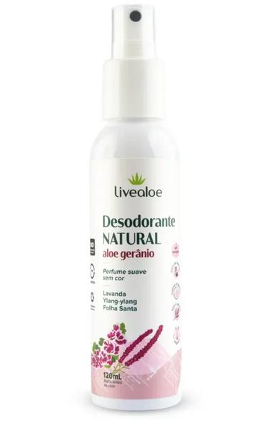 Imagem de Desodorante Aloe Gerânio lavanda Natural 60ml Veg Livealoe