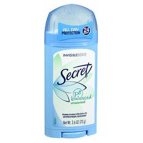 Imagem de Desodorante anti-perspirante secreto invisível sólido semcenido 2.6 oz por segredo