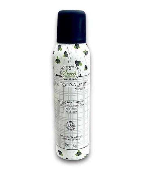 Imagem de Desodorante Antiperspirante Jato Seco Giovanna Baby Blueberry - Frescor e Perfume Suave - 150ml