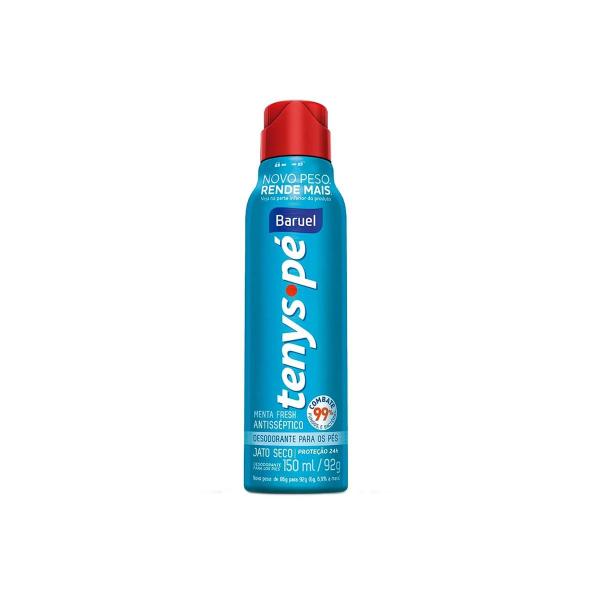 Imagem de Desodorante Antisséptico Em Spray Para Os Pés Menta Fresh 150ml Tenys Pé Baruel