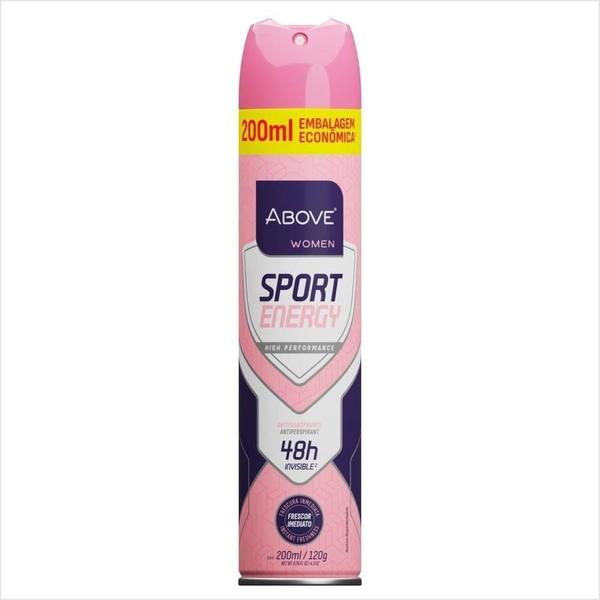 Imagem de Desodorante Antitranspirante Above Aerossol Women Energy Sport 200ml