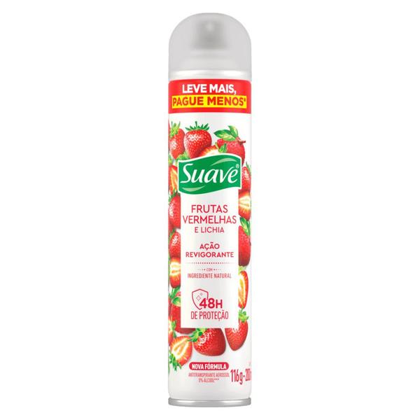 Imagem de Desodorante Antitranspirante Aerosol 48h Frutas Vermelhas E Lichia 200ml Suave