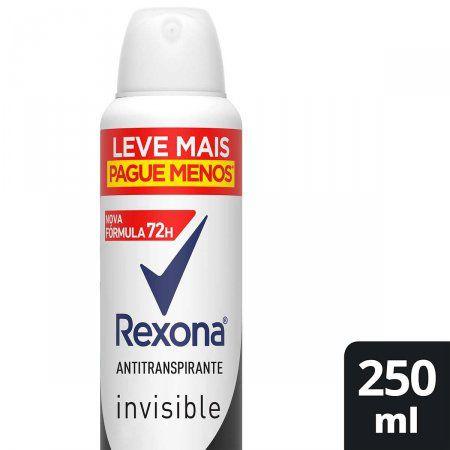 Imagem de Desodorante Antitranspirante Aerosol Invisible Rexona 250Ml