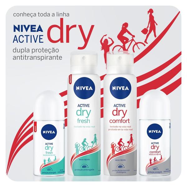 Imagem de Desodorante Antitranspirante Aerosol NIVEA Dry Comfort 150ml- 3 unidades