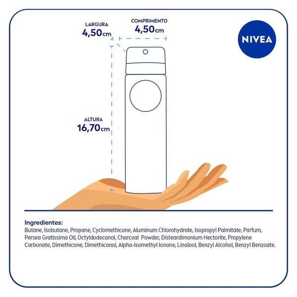 Imagem de Desodorante Antitranspirante Aerosol NIVEA Men Deep Amadeirado 150ml- 3 unidades