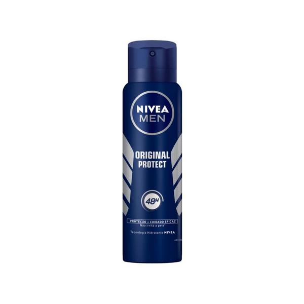 Imagem de Desodorante antitranspirante aerosol nivea men original protect 48h com 150ml