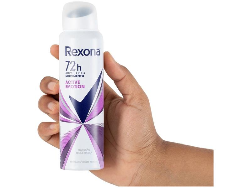 Imagem de Desodorante Antitranspirante Aerosol Rexona Active Emotion 72 Horas 150ml