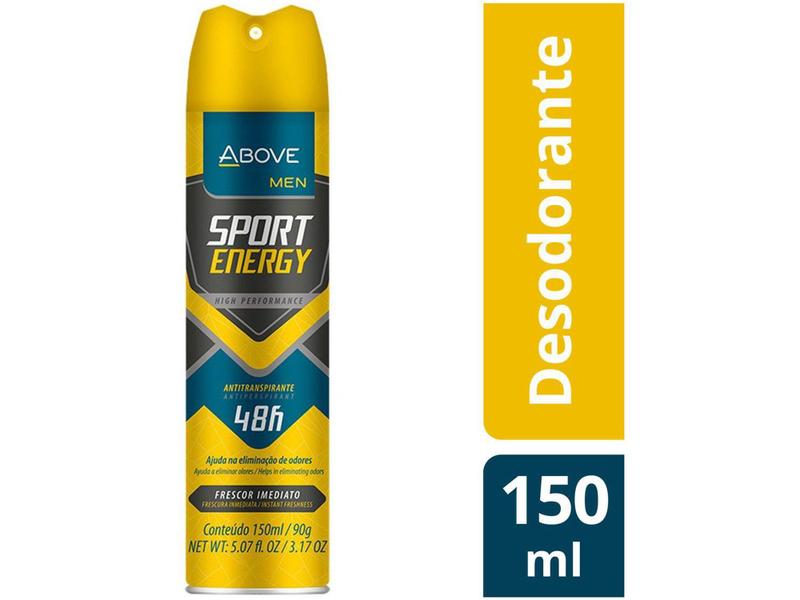 Imagem de Desodorante Antitranspirante Aerossol Above - Clássicos Sport Energy Men Masculino Refrescante