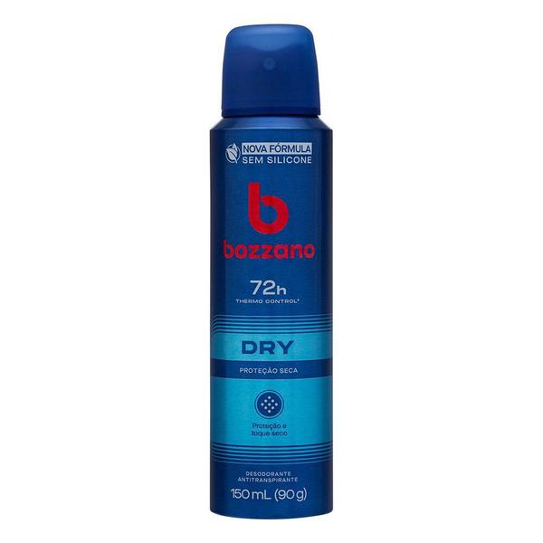 Imagem de Desodorante Antitranspirante Aerossol Bozzano Dry Proteção E Toque Seco 72h Masculino 150ml