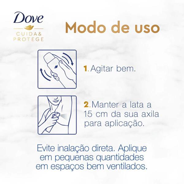 Imagem de Desodorante Antitranspirante Aerossol Dove - Cuida & Protege Antibacteriano